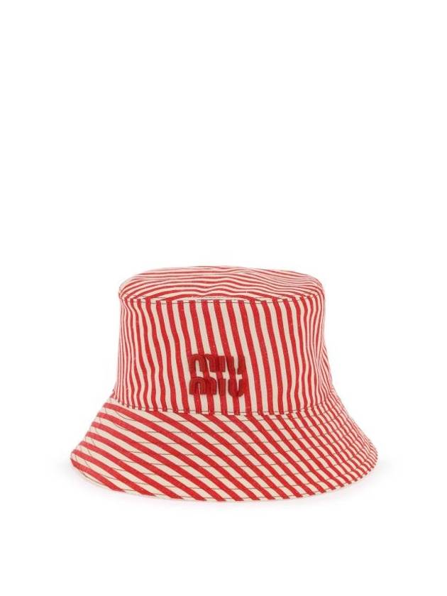 Reversible Bucket Hat Pouch Bag Set Red - MIU MIU - BALAAN 1