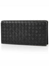 Intrecciato Continental Long Wallet Black - BOTTEGA VENETA - BALAAN 3