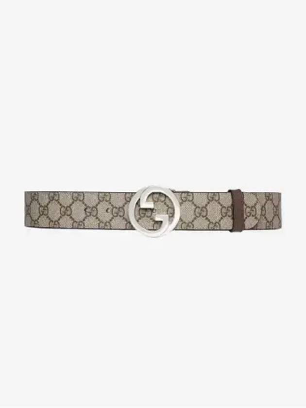 GG Supreme Two-tone Belt Beige - GUCCI - BALAAN 3