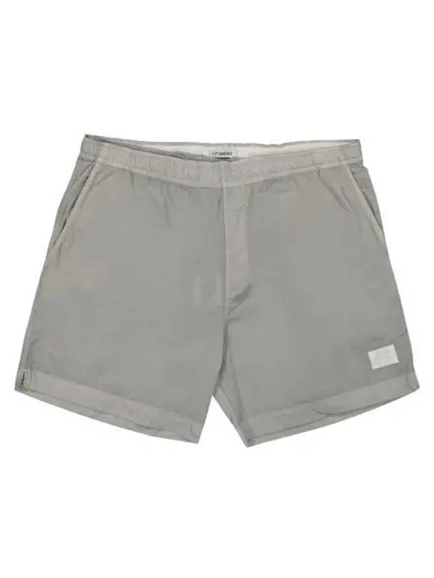 Eco-Chrome R Logo Patch Swim Shorts Grey - CP COMPANY - BALAAN 2