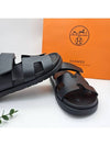 Chypre Calfskin Sandals Black - HERMES - BALAAN 11