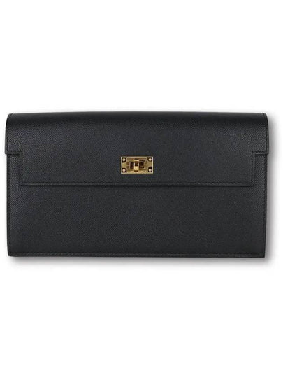 Kelly Pocket Compact Long Wallet Black - HERMES - BALAAN 2