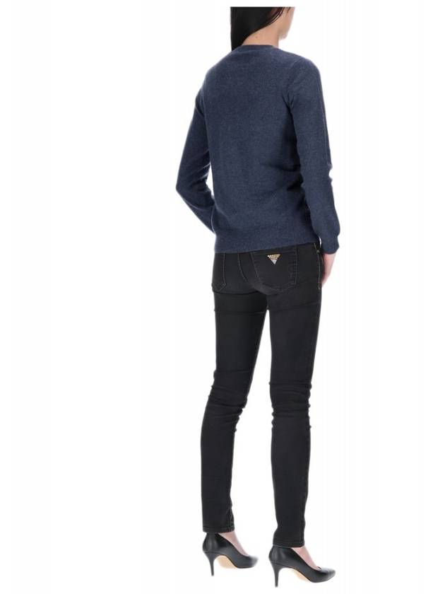 Bimba Cashmere Knit Top Navy - MAX MARA - BALAAN.