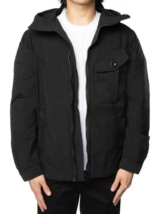 Men's Light Nylon Hooded Jacket Black - TEN C - BALAAN 4