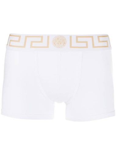 Greca Border Trunk Briefs White - VERSACE - BALAAN 1