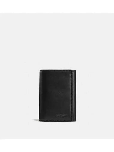 Trifold Half Wallet Black - COACH - BALAAN 1