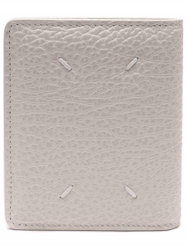 Stitch Leather Compact Half Wallet Grey - MAISON MARGIELA - BALAAN 5