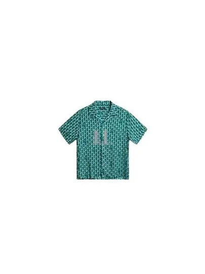 Donso Airy Island Geo Short Sleeve Shirt Blue - J.LINDEBERG - BALAAN 2