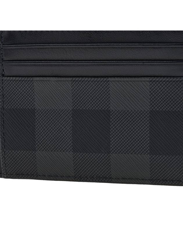 Check Motif Card Wallet Charcoal - BURBERRY - BALAAN 7