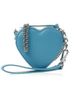 ORB Heart Chain Leather Cross Bag Blue - VIVIENNE WESTWOOD - BALAAN 4