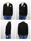 Oly Flower Fox Patch Classic Cardigan Black - MAISON KITSUNE - BALAAN 3