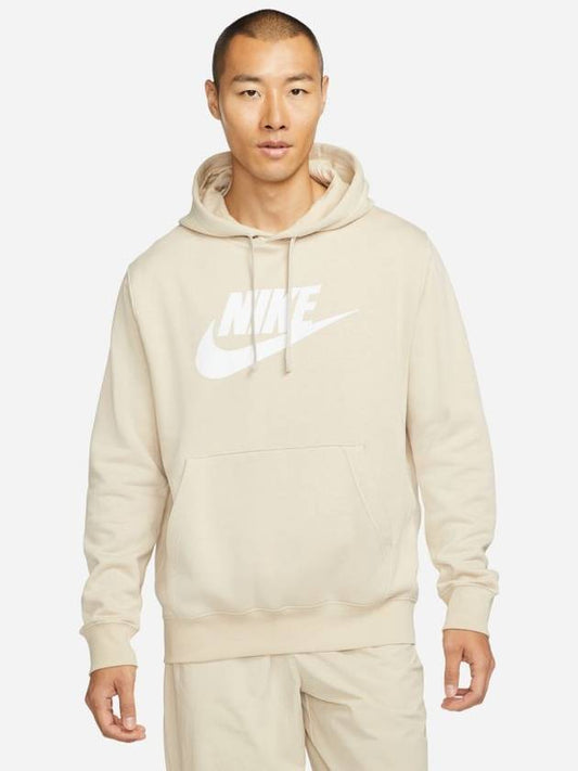 Men's NSW Club Fleece Basketball Hoodie Beige - NIKE - BALAAN 2