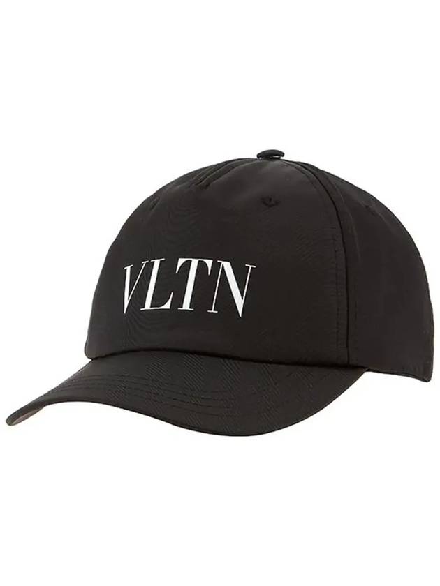 Logo Printed Nylon Ball Cap Black - VALENTINO - BALAAN 5