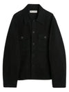 Men's Evening Brushed Cotton Jacket Black - OUR LEGACY - BALAAN 2