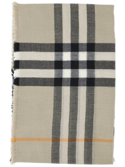 Checked Wool Scarf Green - BURBERRY - BALAAN 2