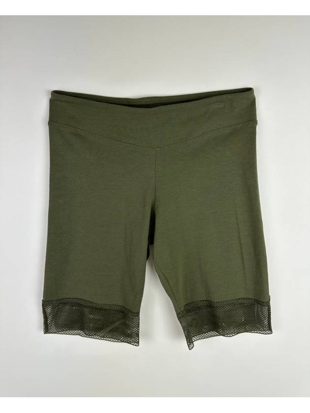 Mesh Short Leggings A03135 OSEAF Khaki WOMENS XS - DIESEL - BALAAN 1