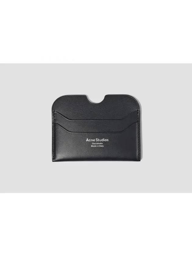 Silver Logo Card Wallet Black - ACNE STUDIOS - BALAAN 2