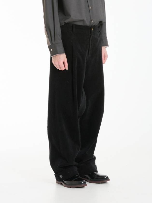 Men s Wide Baggie Trousers black coduroy whyso24FW13 - WHYSOCEREALZ - BALAAN 3