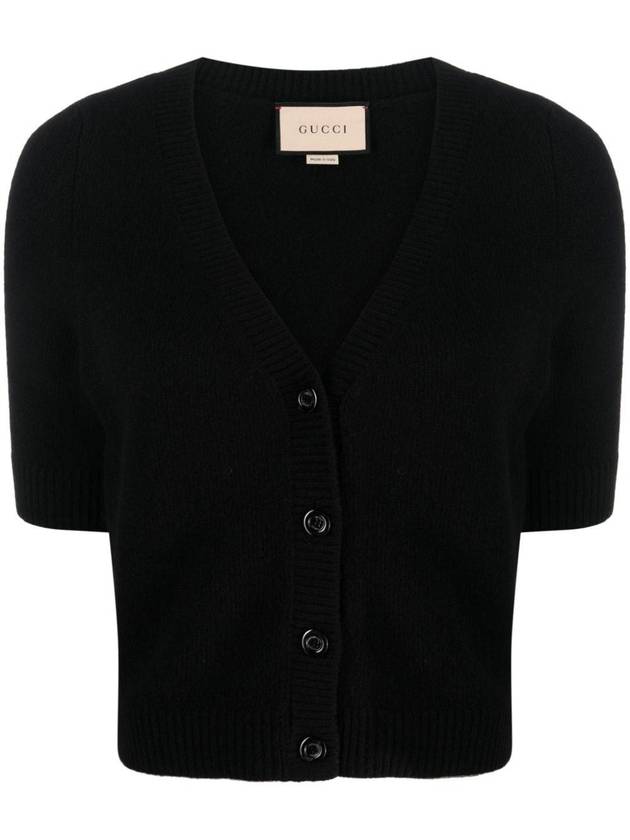 23 fw VNECKED Cashmere Cardigan 770032XKDRL1000 B0710937422 - GUCCI - BALAAN 1