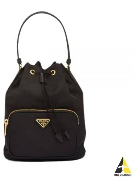 Duet Re-Nylon Bucket Bag Black - PRADA - BALAAN 2