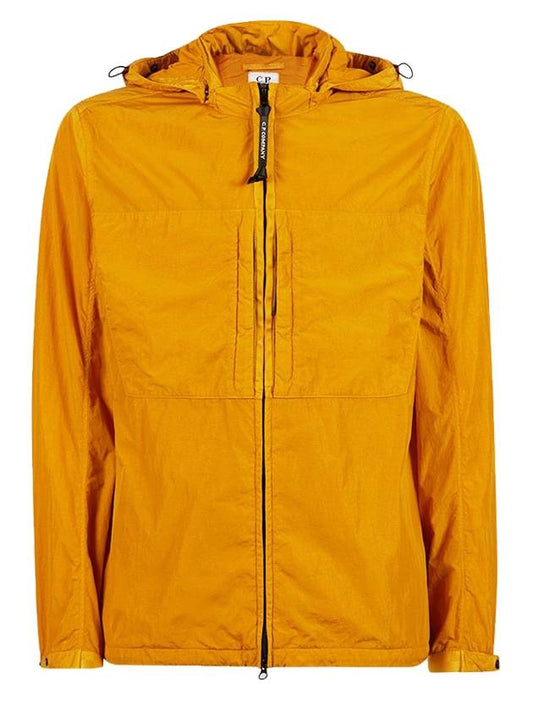 Men's Goggles Over Hooded Jacket Orange - CP COMPANY - BALAAN.