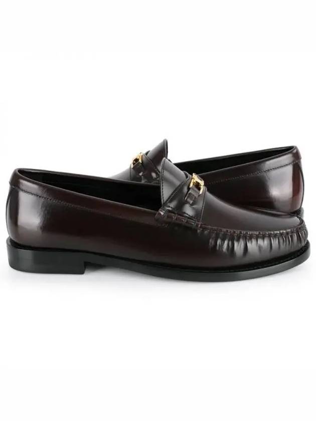 Luco Triomphe Polished Bull Loafers Burgundy - CELINE - BALAAN 2