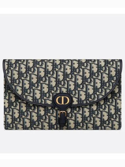 Bobby Oblique Jacquard Pouch Bag Blue - DIOR - BALAAN 2