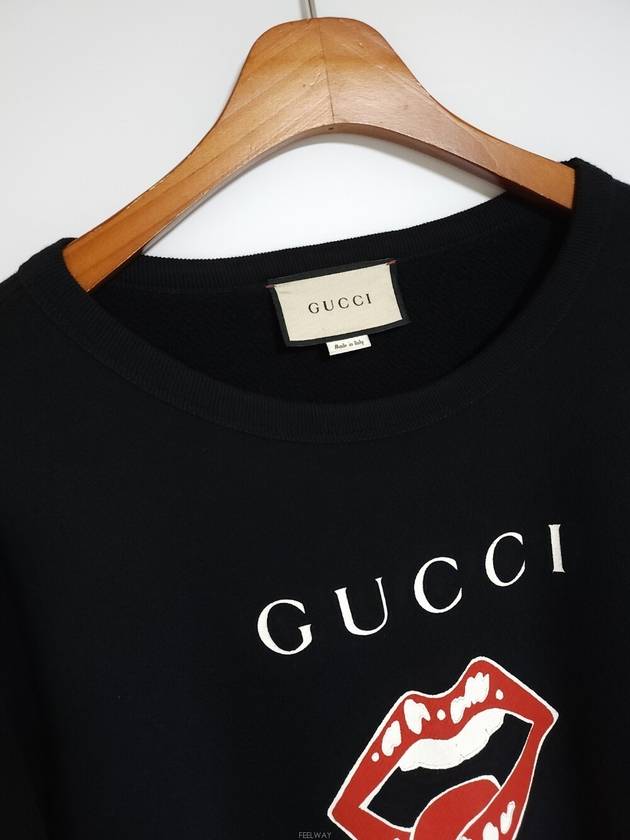 L Lips Men s Sweatshirt - GUCCI - BALAAN 7