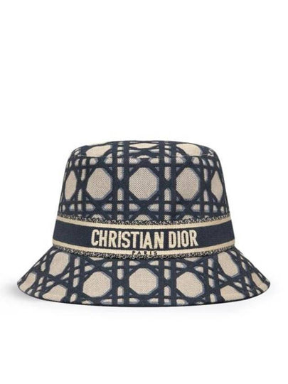 D-Bobby Macrocannage Small Brim Bucket Hat Blue Beige - DIOR - BALAAN 2