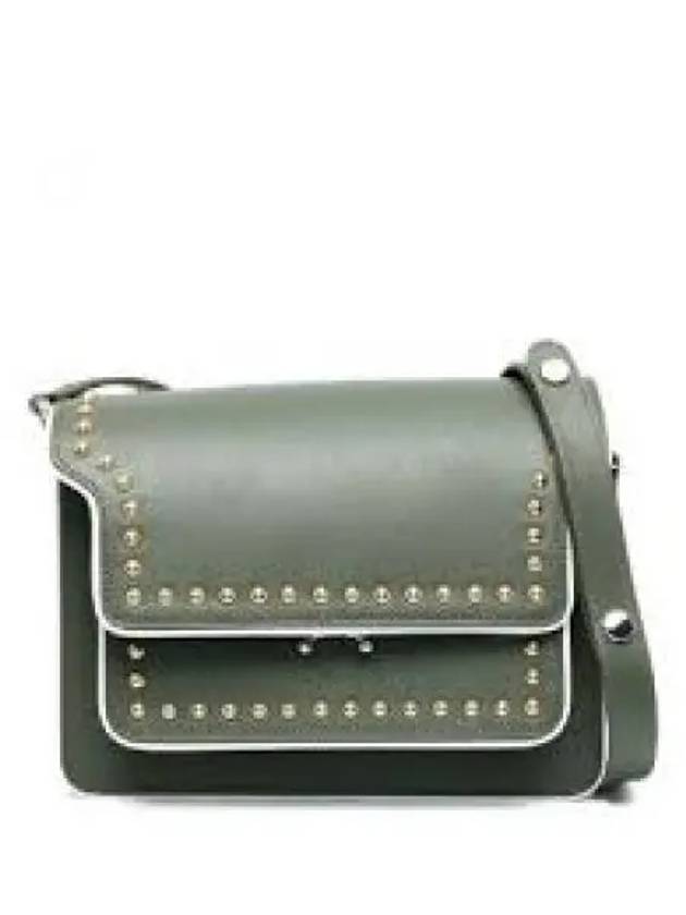 Medium Calfskin Trunk Shoulder Bag Green - MARNI - BALAAN 1