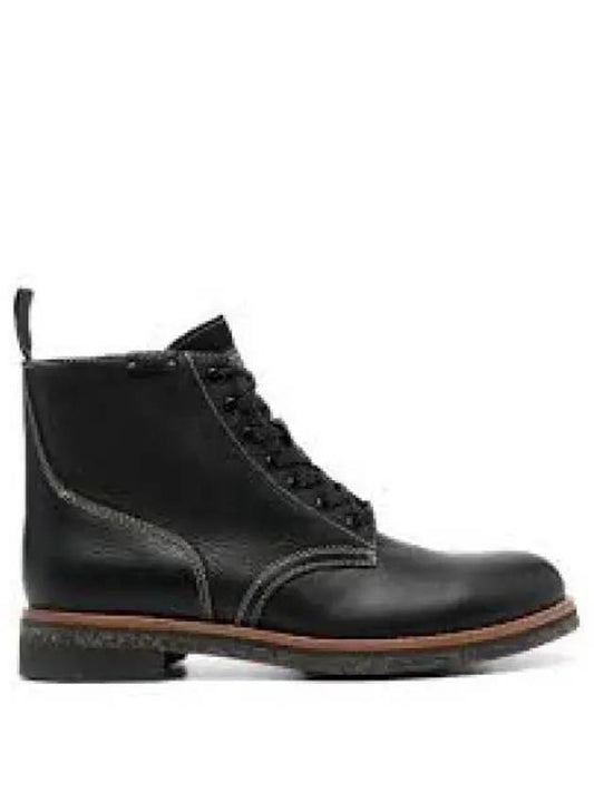 Savings Tumbled Leather Boots Black - POLO RALPH LAUREN - BALAAN 1