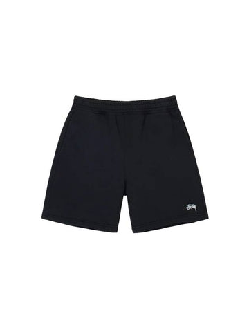 Stock Logo Sweatshort Black - STUSSY - BALAAN 1