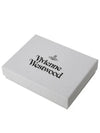 Logo Plaque Leather Card Wallet Black - VIVIENNE WESTWOOD - BALAAN 4