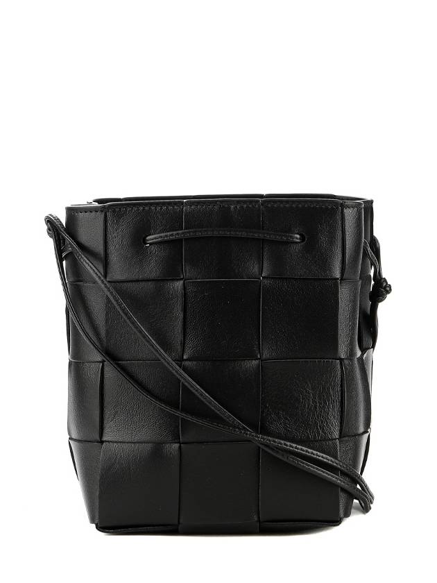 Intrecciato Cassette Small Bucket Bag Black - BOTTEGA VENETA - BALAAN 2