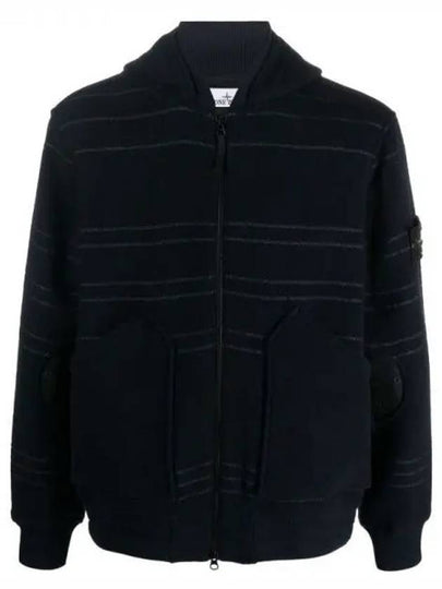 Men's Wappen Patch Zip-up Jacket Navy - STONE ISLAND - BALAAN 2