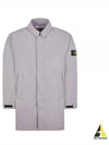 Micro Twill Compass Badge Trench Coat Dove Grey - STONE ISLAND - BALAAN 2