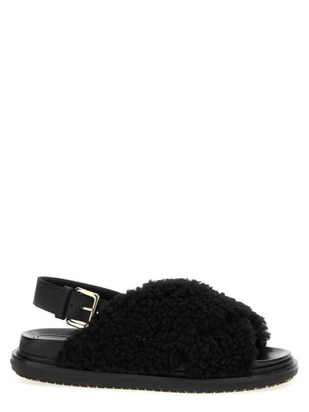 Fussbett Leather Sandals Black - MARNI - BALAAN 2