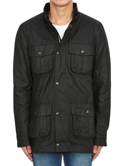 Corbridge Wax Zip-Up Jacket Black - BARBOUR - BALAAN 2