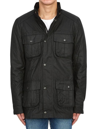 Corbridge Wax Zip-Up Jacket Black - BARBOUR - BALAAN 1