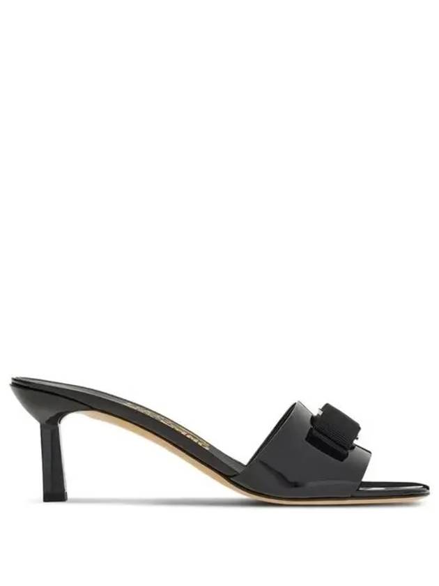 Vara Bow Sandal Heels Black - SALVATORE FERRAGAMO - BALAAN 2