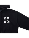 Arrow Logo Print Hoodie Black - OFF WHITE - BALAAN 5