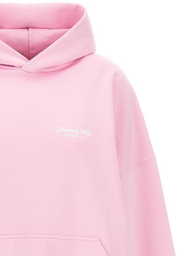 Beverly Hills Embroidered Hooded Top Pink - BALENCIAGA - BALAAN 4