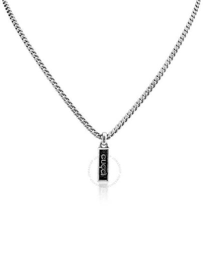 Tag Enamel Logo Necklace Silver - GUCCI - BALAAN 2