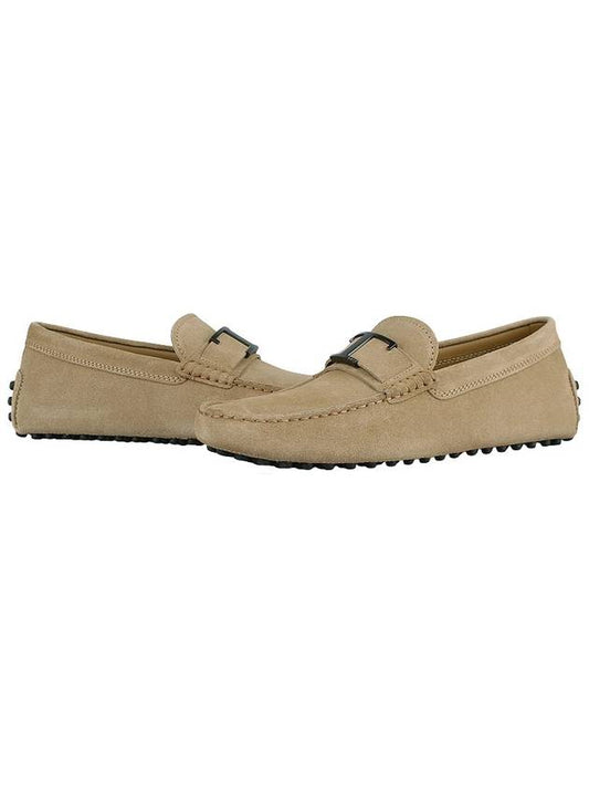 Men's Suede Gommino Driving Shoes Beige - TOD'S - 2