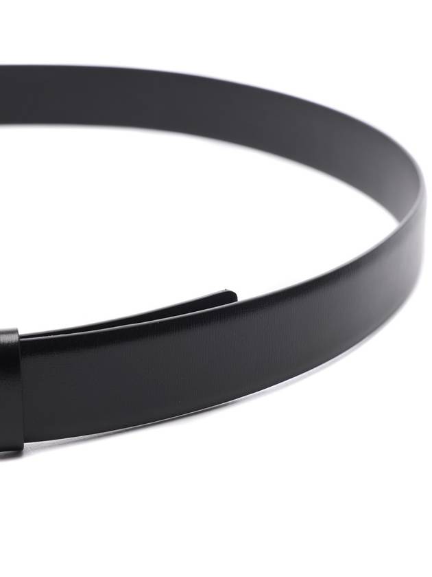 Buckle Leather Belt Black - VALENTINO - BALAAN 6