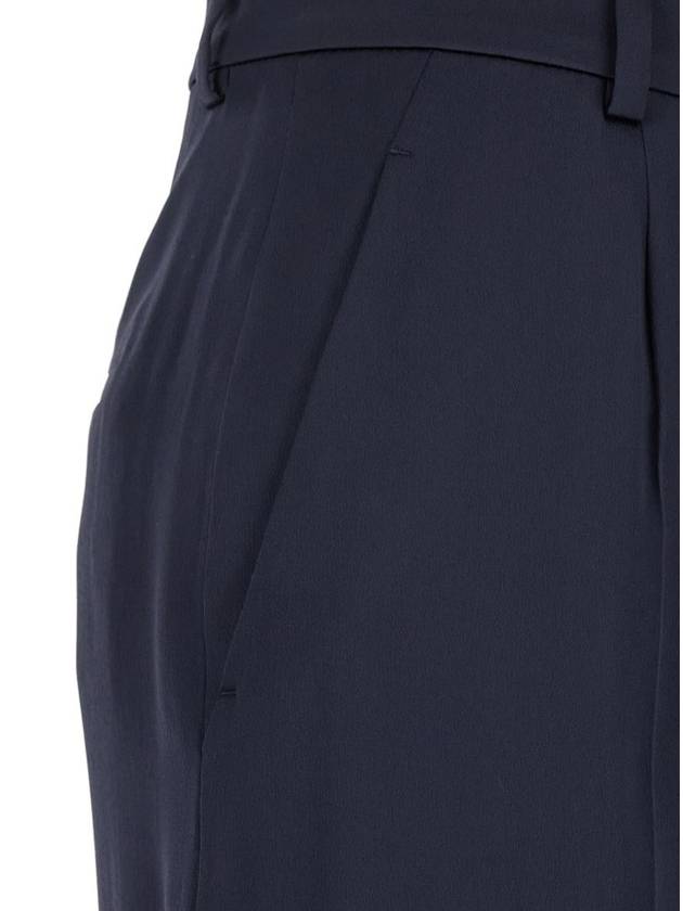 Black Pants With High Waist And Belt Loops In Silk Blend Woman - ALBERTA FERRETTI - BALAAN 3