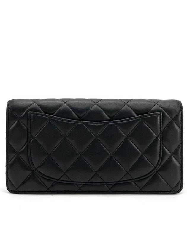 Lambskin silver flap long wallet - CHANEL - BALAAN 5