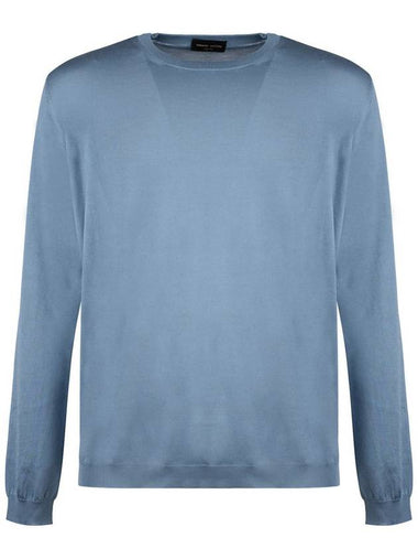 Roberto Collina Silk Denim Sweater - ROBERTO COLLINA - BALAAN 1