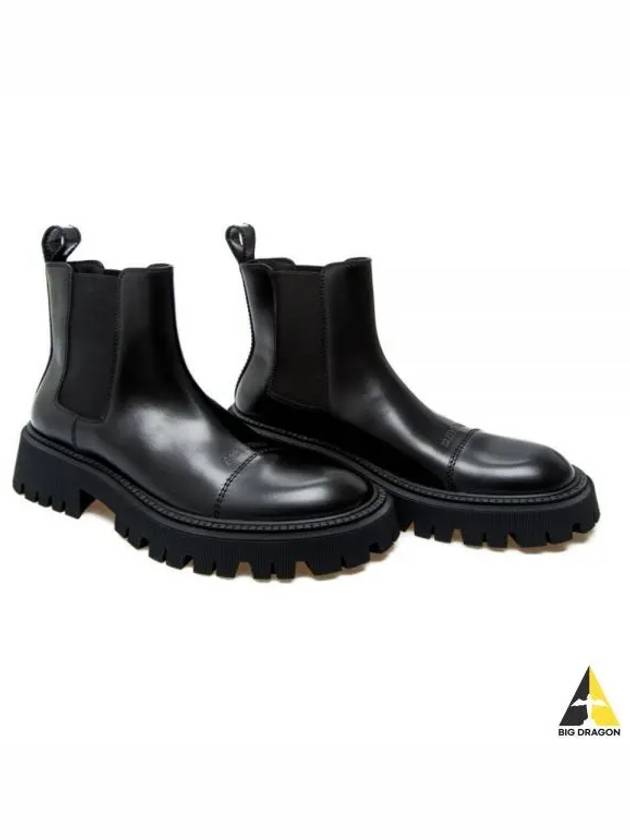 Tractor Leather Chelsea Boots Black - BALENCIAGA - BALAAN 2