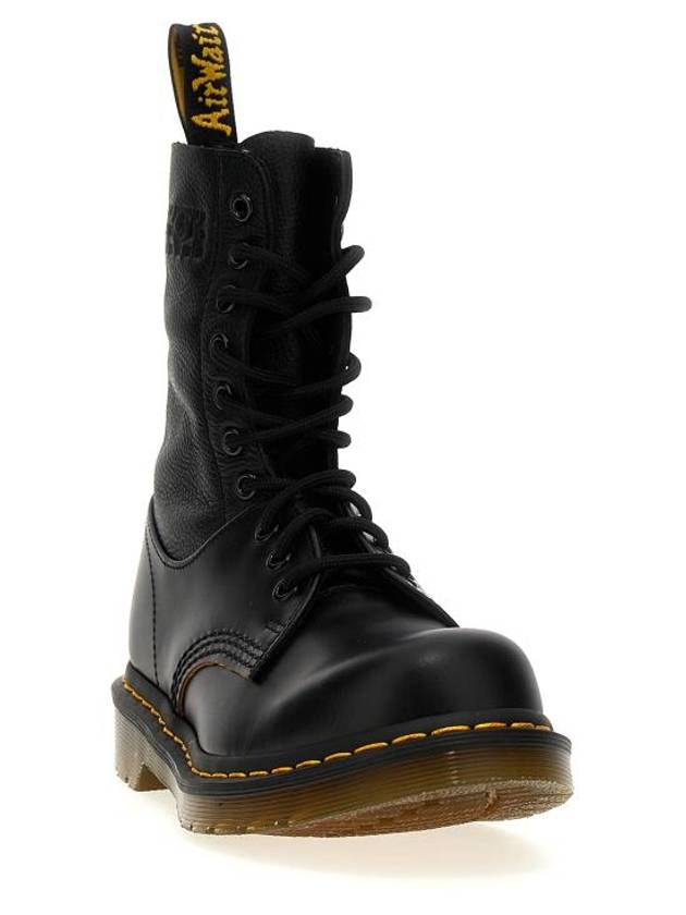 Number Logo Lace-Up Worker Boots Black - MAISON MARGIELA - BALAAN 3